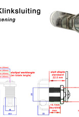 o27 Klinksluiting | Draaiknop | Valgrendel