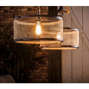 Pendant Lamp Mesh Adjustable Rope 2L
