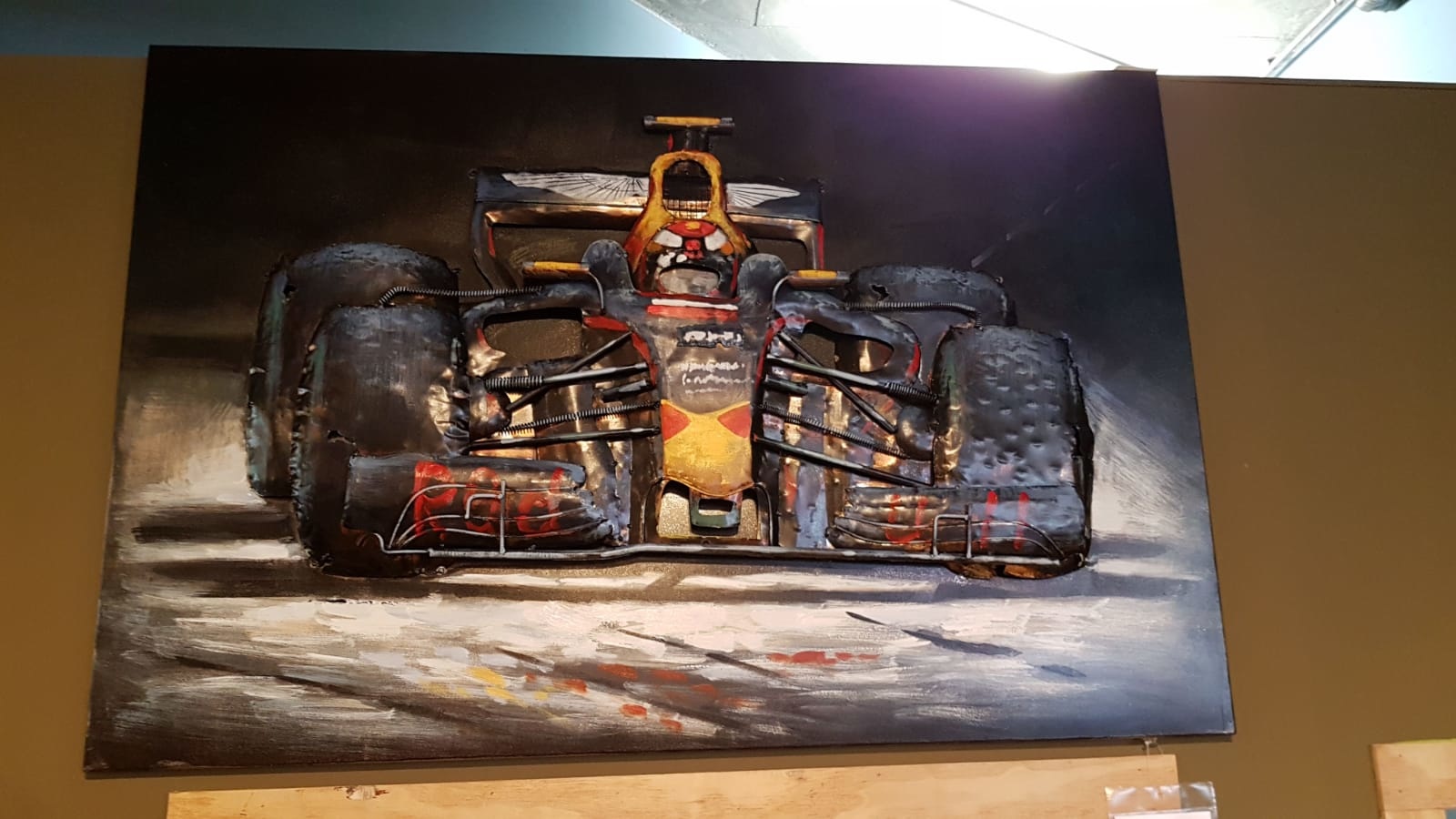 3D metaal schilderij Formule 1 Max Verstappen | 3D metaal schilderij  Formule 1