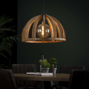 Hängelampe Gebogene Holzstäbe | ø60 cm