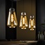 Gister&Vandaag Hanglamp 3L amber druppel glas