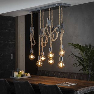 Pendant lamp 7L Rope