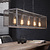 Pendant lamp 5L Rectangle Grid