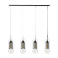 Pendant Lamp Grid with Glass | 4x ø15 cm