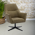 Swivel chair Eva Green with armrest | seat height 44 cm