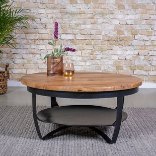 Coffee table Balarz Ø90 cm | Mango wood