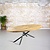 Solid oak table oval | mikado base