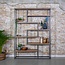 Industriele boekenkast Saamph mango hout 220x200cm