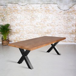 Dining table mango wood | X-leg