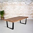 Eettafel mangohout | V-poot trapezium