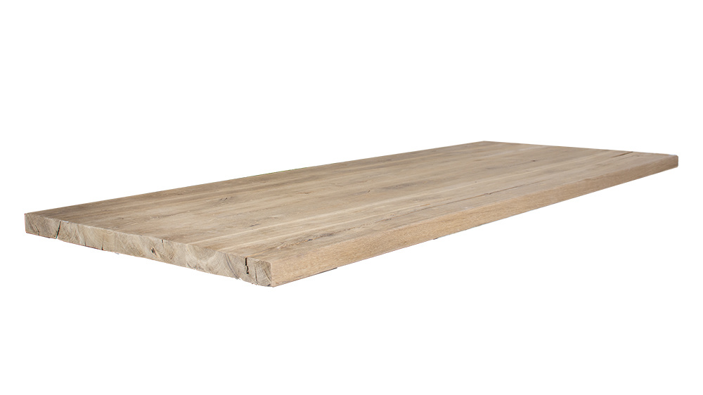 Stun Feodaal Prik Massief oud eiken tafelblad | rechte rand | div. afmetingen | Massief oud eiken  tafelblad | rechte rand| div. afmetingen