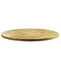 Solid round oak table top