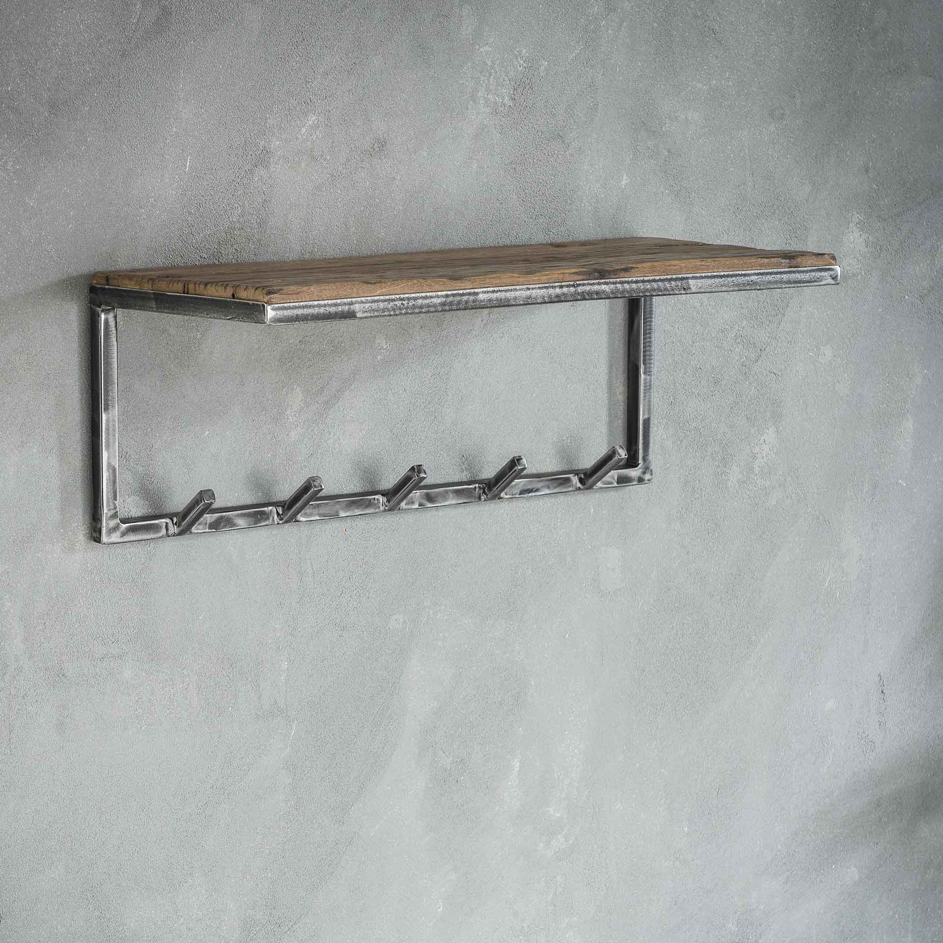 Garderobe Gerry | 5 Haken | Hutablage