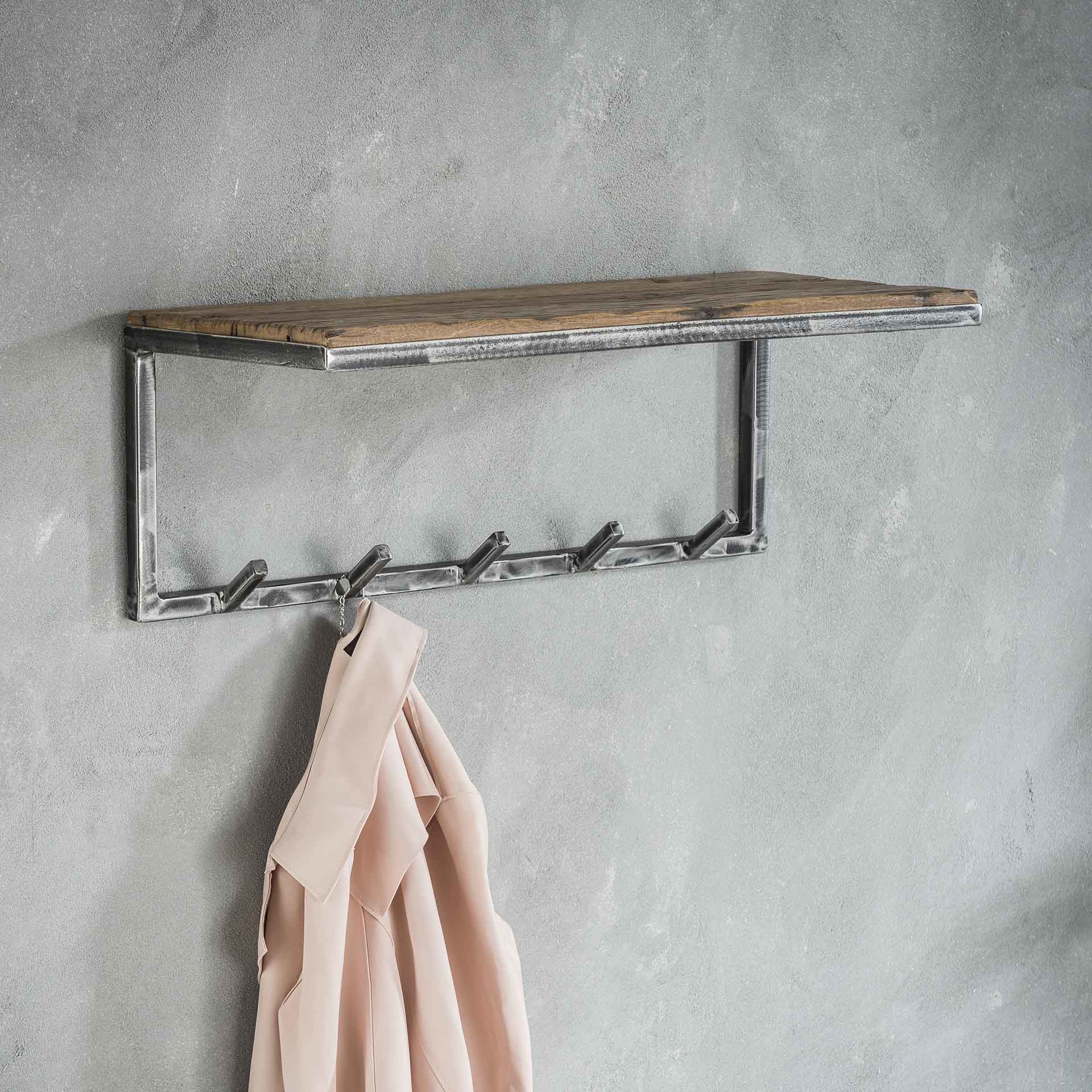 Garderobe Gerry | 5 Haken | Hutablage