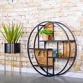 Wandregal Zen Ø80 oder Ø100 cm | 4 Fachböden