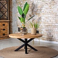 Salontafel Bennie Ø90 cm | Mangohout