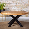 Salontafel Bennie Ø90 cm | Mangohout