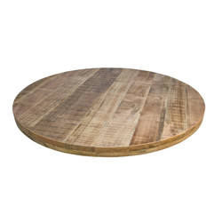 Mangoholz Tischplatte Rund Ø120 cm bis Ø150 cm