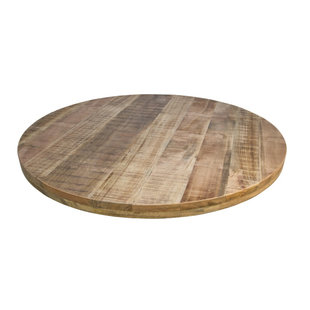 Mangohout Tafelblad Rond Ø120 cm tot Ø150 cm