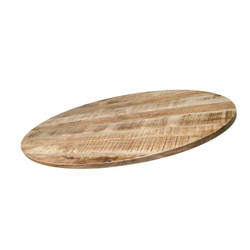 Mango-wood Table Top Oval 180 cm to 300 cm
