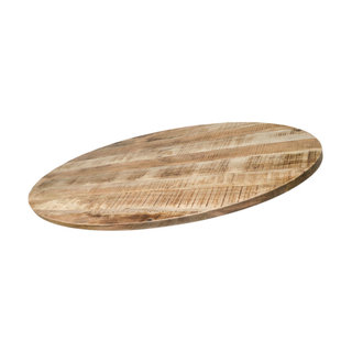 Mango-wood Table Top Oval 180 cm to 300 cm