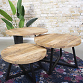 Coffee table Leonie ø76 | Mango wood