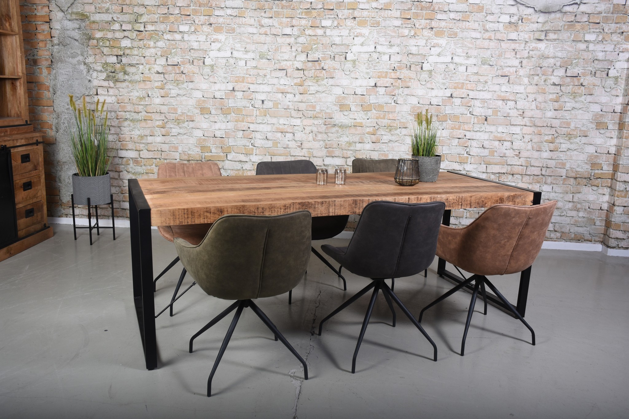 Eettafel Brev Mangohout 140 cm tot 220 cm-5