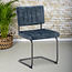 Eetkamerstoel Wess Blauw Velvet