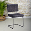 Eetkamerstoel Wess Grijs Velvet | Zithoogte 48 cm