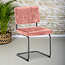 Eetkamerstoel Wess Roze Velvet