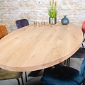 Solid Oval Oak Table Top