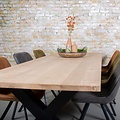 Solid oak tabletop | Straight edge