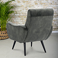 Armchair Summer Green with armrest | seat height 45 cm