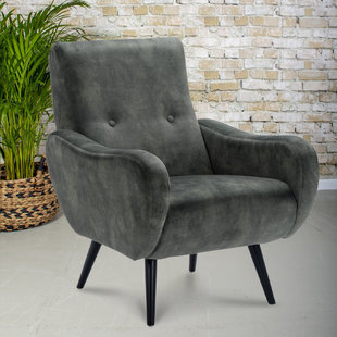 Armchair Summer Green with armrest | seat height 45 cm