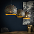 Pendant lamp Desi 3xØ25 Punch Bulb