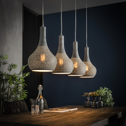 Pendant lamp Jodi 4L Punch Cone