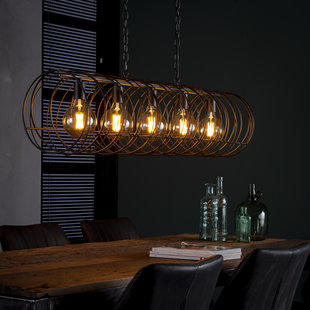 Pendant lamp Celine 5L Spiral Ø28 Cylinder