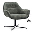 Fauteuil Aristo Groen met armleuning | Zithoogte 46 cm