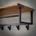 Kapstok Julia | 6 haken | Hoedenplank