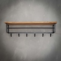 Kapstok Julia | 6 haken | Hoedenplank