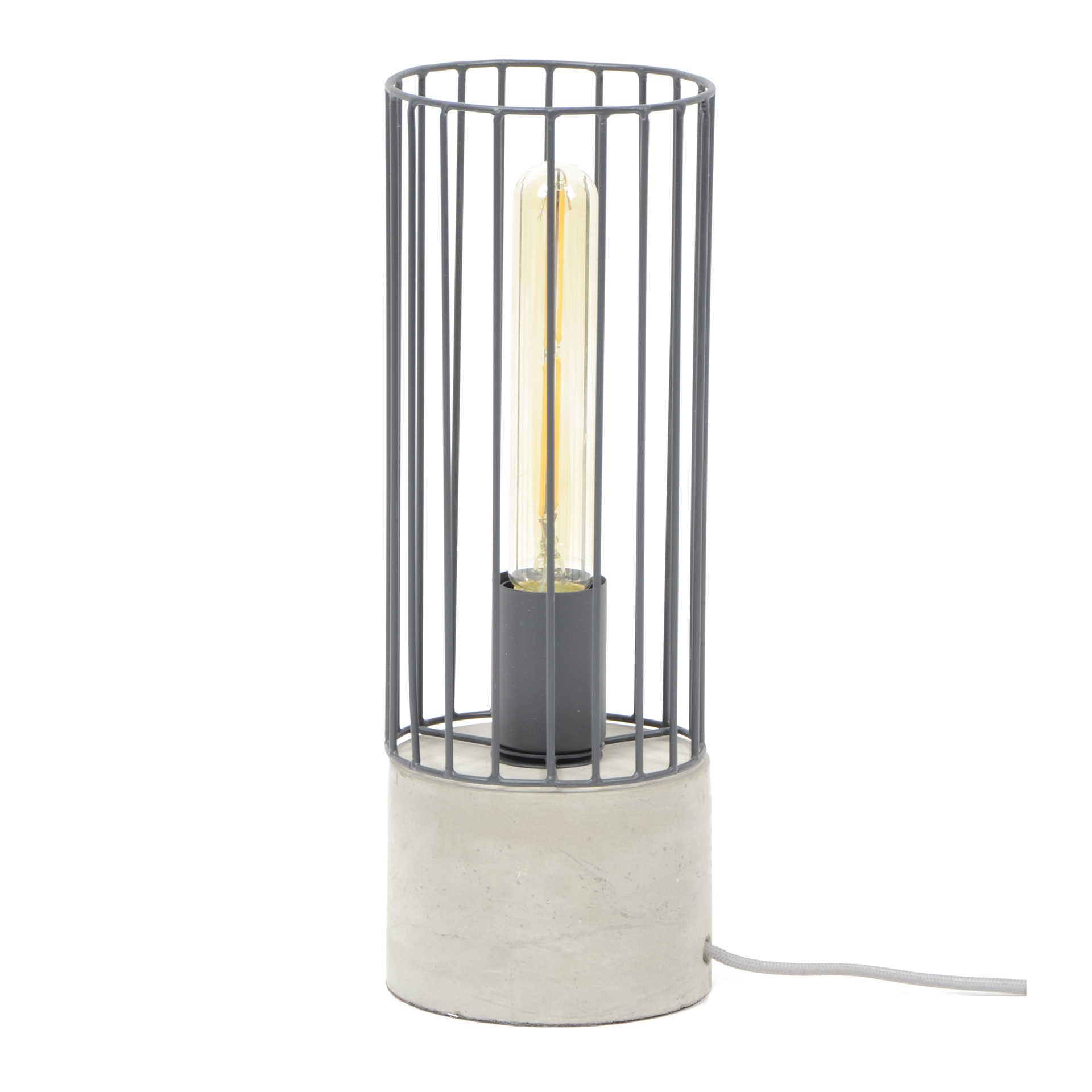 Table Lamp Cylinder Wire Frame-3
