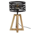 Tafellamp Twist houten kruisframe