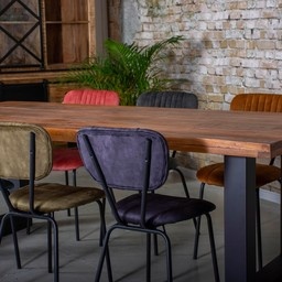 Dining table mango wood | Thin U-leg-5