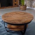 Couchtisch Alsa ø70cm | Mangoholz
