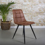 Eetkamerstoel Liv Cognac Pu-Leder