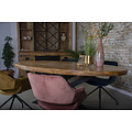 Dining table Bram mango wood oval | 180 cm to 260 cm
