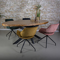 Dining table Bram mango wood oval | 180 cm to 260 cm
