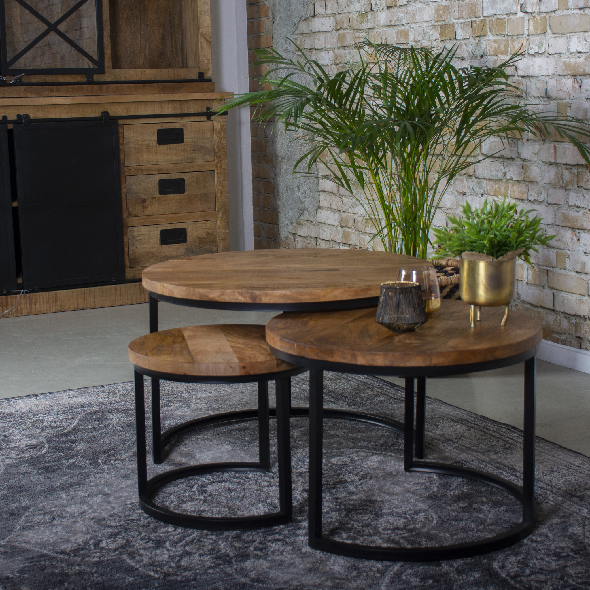 Coffee table set Isa | 3 tables