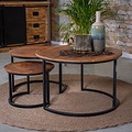 Couchtischset Isabella | 3 Tische | Mangoholz