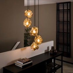 Pendant lamp 5L Rocky stepped
